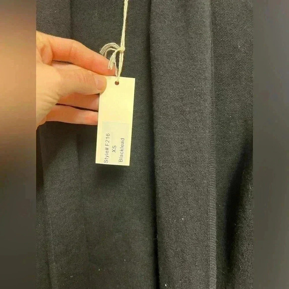 BURGESS TRAVEL COAT Black Open Front Cardigan XS - Picture 7 of 9